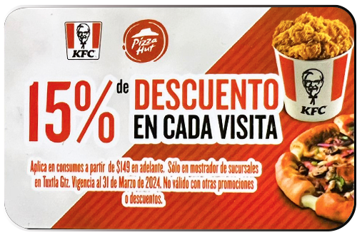 Tarjeta de descuento