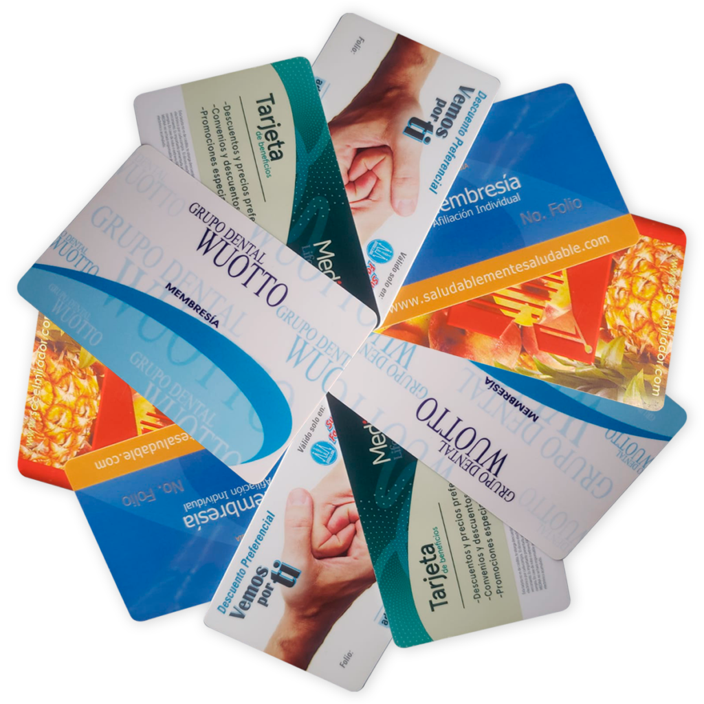 tarjetas plásticas